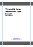 6N3 SRPP Tube Preamplifier User Manual