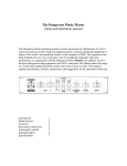 The Dangerous Music Master Setup and Operation manual