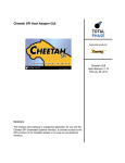 Cheetah GUI User Manual v1.12