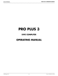 Pro Plus 3 Operating Manual - 12-5332-r01