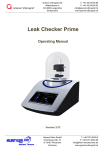 Leak Checker Prime Operating Manual