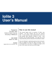Iolite 3 User`s Manual