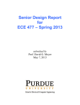 Senior Design Report for ECE 477 – Spring 2013