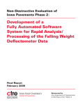 Non-Destructive Evaluation of Iowa Pavements Phase 2