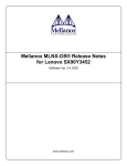 Mellanox MLNX-OS® Release Notes for Lenovo SX90Y3452