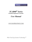 TC-8000 Series User Manual - Mediatechnics Systems Inc.