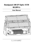 Ilumipanel 180 IP Optic 15/30 RGBWA User Manual Rev