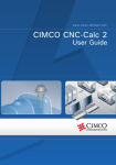 CIMCO CNC-Calc 2 - User Guide with tutorials 1-10