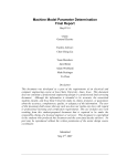 Machine Model Parameter Determination Final Report