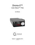 CHCBPSU05: Color Block 5 Way Power Supply User Manual