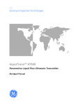 GE Panametrics AquaTrans AT868 Abridged Manual PDF