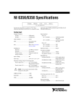 NI 6356/6358 Specifications