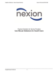 Final Intergration appendix to the Nexion User Manual v2.5.1