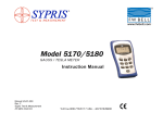 Model 5170/5180 Gauss/Tesla Meter
