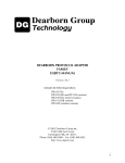 dearborn protocol adapter family user`s manual