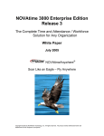 NOVAtime 3000 Enterprise Edition Release 3