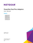 Powerline PassThru Adapters User Manual