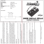 MB Mini Dist Owner`s Manual