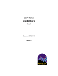 User`s Manual Digital ECG