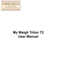 My Weigh Triton T2 User Manual
