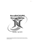 NovaBACKUP® xSP Storage Server Anwenderhandbuch