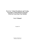 Complete Manual for the Pro-Core School Reports Program