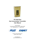 EC-Gold Dual Gas Concentration Transmitter User Manual