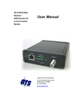 AN-X-MOD-MAS User Manual - Quest Technical Solutions