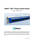 DPoE™ 1GIG ™ Power Patch Panel
