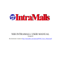 IntraMalls Users Guide for National Institutes of Health