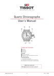 Quartz Chronographs User`s Manual