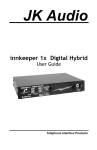 JK Audio Innkeeper 1x user manual