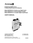 8500689E 981/982/983PB Profibus12CH Dig I/O User`s Manual