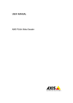 AXIS P7224 User Manual