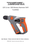 T12VRHD- 12V Li-ion SDS Rotary Hammer Drill