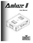 Amhaze II User Manual Rev. 3