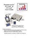 Presenter-to-Go™ PC Card™ & CF Card™ User`s Guide