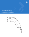 Symbol LS1203 Product Reference Guide