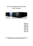 Auviss AD Series MPEG-4 DVR User Manual 060830