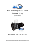 Elite 4500 High Head Series External Pump