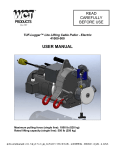DCD TUF-Lugger Lite Electric Lifting Cable Puller User Manual