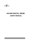HD-008 DIGITAL DRUM - กลองไฟฟ้า HXM Electric Drum HD