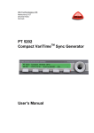 PT5202 Operating manual