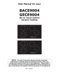 User Manual for your BACE9004 GECE9004 90 cm
