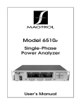 Model 6510e User`s Manual