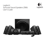Logitech® Surround Sound Speakers Z906 User`s Guide