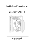 dspstak™ c96k44 I/O Module - Danville Signal Processing, Inc.