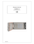Electronic Code Lock SL2000H v1.0