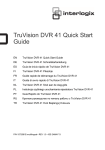 TruVision DVR 41 Quick Start Guide