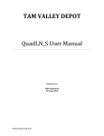 TAM VALLEY DEPOT QuadLN_S User Manual